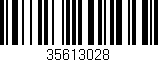 Código de barras (EAN, GTIN, SKU, ISBN): '35613028'