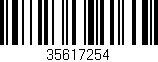 Código de barras (EAN, GTIN, SKU, ISBN): '35617254'
