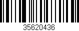 Código de barras (EAN, GTIN, SKU, ISBN): '35620436'
