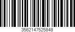 Código de barras (EAN, GTIN, SKU, ISBN): '3562147525848'