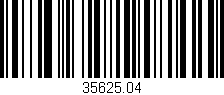 Código de barras (EAN, GTIN, SKU, ISBN): '35625.04'