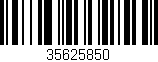Código de barras (EAN, GTIN, SKU, ISBN): '35625850'