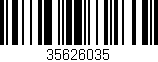 Código de barras (EAN, GTIN, SKU, ISBN): '35626035'