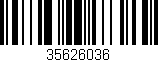 Código de barras (EAN, GTIN, SKU, ISBN): '35626036'