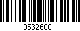 Código de barras (EAN, GTIN, SKU, ISBN): '35626081'