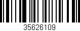 Código de barras (EAN, GTIN, SKU, ISBN): '35626109'