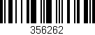 Código de barras (EAN, GTIN, SKU, ISBN): '356262'