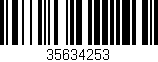 Código de barras (EAN, GTIN, SKU, ISBN): '35634253'