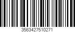 Código de barras (EAN, GTIN, SKU, ISBN): '3563427510271'