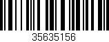 Código de barras (EAN, GTIN, SKU, ISBN): '35635156'