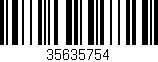 Código de barras (EAN, GTIN, SKU, ISBN): '35635754'