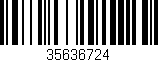 Código de barras (EAN, GTIN, SKU, ISBN): '35636724'