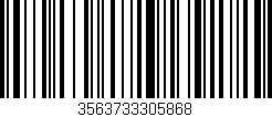 Código de barras (EAN, GTIN, SKU, ISBN): '3563733305868'