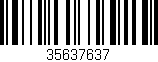 Código de barras (EAN, GTIN, SKU, ISBN): '35637637'