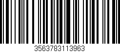 Código de barras (EAN, GTIN, SKU, ISBN): '3563783113963'