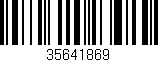Código de barras (EAN, GTIN, SKU, ISBN): '35641869'