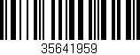 Código de barras (EAN, GTIN, SKU, ISBN): '35641959'