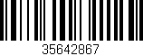 Código de barras (EAN, GTIN, SKU, ISBN): '35642867'