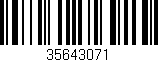 Código de barras (EAN, GTIN, SKU, ISBN): '35643071'