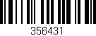 Código de barras (EAN, GTIN, SKU, ISBN): '356431'