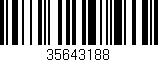 Código de barras (EAN, GTIN, SKU, ISBN): '35643188'