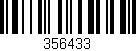 Código de barras (EAN, GTIN, SKU, ISBN): '356433'