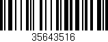 Código de barras (EAN, GTIN, SKU, ISBN): '35643516'