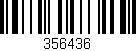 Código de barras (EAN, GTIN, SKU, ISBN): '356436'
