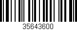 Código de barras (EAN, GTIN, SKU, ISBN): '35643600'
