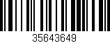 Código de barras (EAN, GTIN, SKU, ISBN): '35643649'