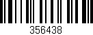 Código de barras (EAN, GTIN, SKU, ISBN): '356438'