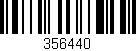 Código de barras (EAN, GTIN, SKU, ISBN): '356440'