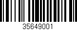 Código de barras (EAN, GTIN, SKU, ISBN): '35649001'