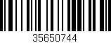 Código de barras (EAN, GTIN, SKU, ISBN): '35650744'