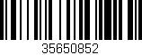Código de barras (EAN, GTIN, SKU, ISBN): '35650852'