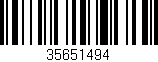 Código de barras (EAN, GTIN, SKU, ISBN): '35651494'
