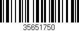 Código de barras (EAN, GTIN, SKU, ISBN): '35651750'
