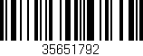Código de barras (EAN, GTIN, SKU, ISBN): '35651792'