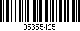 Código de barras (EAN, GTIN, SKU, ISBN): '35655425'