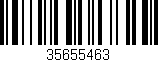 Código de barras (EAN, GTIN, SKU, ISBN): '35655463'
