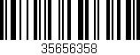 Código de barras (EAN, GTIN, SKU, ISBN): '35656358'