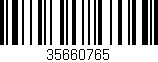 Código de barras (EAN, GTIN, SKU, ISBN): '35660765'