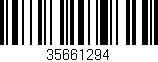 Código de barras (EAN, GTIN, SKU, ISBN): '35661294'