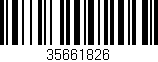 Código de barras (EAN, GTIN, SKU, ISBN): '35661826'