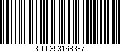 Código de barras (EAN, GTIN, SKU, ISBN): '3566353168387'
