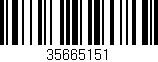 Código de barras (EAN, GTIN, SKU, ISBN): '35665151'