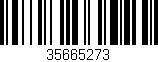 Código de barras (EAN, GTIN, SKU, ISBN): '35665273'