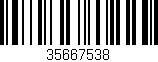Código de barras (EAN, GTIN, SKU, ISBN): '35667538'