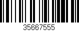 Código de barras (EAN, GTIN, SKU, ISBN): '35667555'