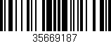 Código de barras (EAN, GTIN, SKU, ISBN): '35669187'